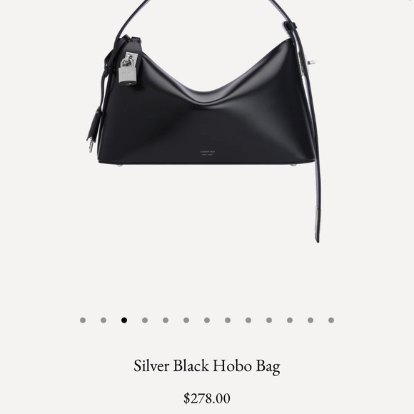 Verafied New York Silver Black Hobo Bag - Picture 4 of 4